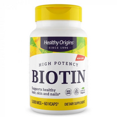 Healthy Origins, Біотин, 5000 мг, 60 капсул (HOG-25103), фото