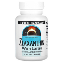 Source Naturals, зеаксантин с лютеином, 10 мг, 60 капсул (SNS-01882), фото