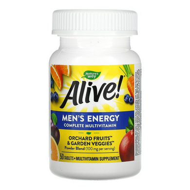 Nature's Way, Alive!, мультивітамінний комплекс для чоловіків, 50 таблеток (NWY-13660), фото