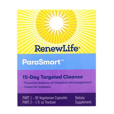 Renew Life, Направлене дію, ParaSmart, мікробіологічне очищення, 15-денна програма з 2 частин (REN-32090), фото