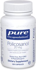 Поликозанол, Policosanol, Pure Encapsulations, 20 мг, 120 капсул (PE-00516), фото