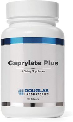 Каприловая кислота, Caprylate Plus (Formerly Candistat), Douglas Laboratories, 90 таблеток (DOU-05115), фото