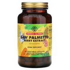 Solgar, Экстракт плодов пальмы сереноа, 450 мг, 180 растительных капсул (SOL-04133), фото