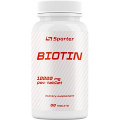 Sporter, Биотин, 10000 мкг, 60 таблеток (820460), фото