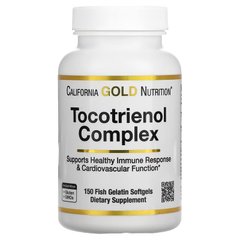 California Gold Nutrition, комплекс токотрієнолів, вітамін Е та змішані токотрієноли, 150 капсул з риб'ячого желатину (CGN-01752), фото