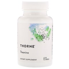 Thorne Research, L-теанин, 200 мг, 90 вегетарианских капсул (THR-50801), фото