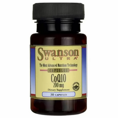 Ультра коэнзим Q10, Ultra CoQ10, Swanson, 200 мг, 30 капсул (SWV-02034), фото