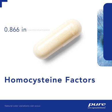 Pure Encapsulations, Фактори гомоцистеїну, Homocysteine ​​Factors, 60 капсул (PE-00151), фото
