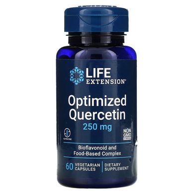 Life Extension, оптимізований кверцитин, 250 мг, 60 вегетаріанських капсул (LEX-13096), фото
