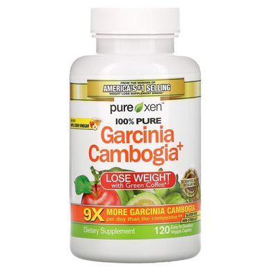 Purely Inspired, гарцинія камбоджійська +, 100 рослинних таблеток, які легко ковтати (PLY-60476), фото