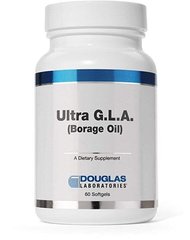 Омега-6 из семян огуречника, Ultra G.L.A. (Borage Oil), Douglas Laboratories, 60 гелевых капсул (DOU-70046), фото