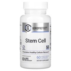 Life Extension, Geroprotect, Stem Cell, добавка для поддержания здоровья стволовых клеток, 60 вегетарианских капсул (LEX-24016), фото