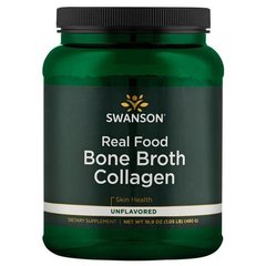 Коллаген из костного бульона, Real Food Bone Broth Collagen, Swanson, без вкуса, 480 г (SWV-21063), фото