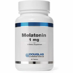 Мелатонин, Melatonin, Douglas Laboratories, 1 мг, 60 таблеток (DOU-20031), фото