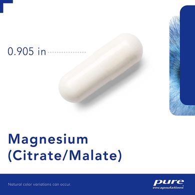 Pure Encapsulations, магній цитрат/малат, 120 мг, 90 капсул (PE-00435), фото