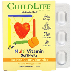 ChildLife, Multi Vitamin SoftMelts со вкусом натурального апельсина, 27 таблеток (CDL-10850), фото
