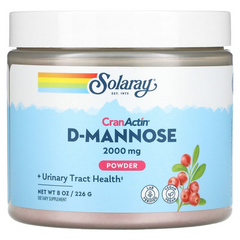 Solaray, D-манноза с порошком CranActin, 2000 мг, 226 г (SOR-81459), фото