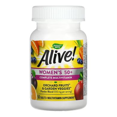 Nature's Way, Alive! полноценный мультивитаминный комплекс для женщин старше 50 лет, 50 таблеток (NWY-13662), фото