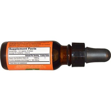 SeaBuckWonders, Органічна гімалайська олія ягід обліпихи, інтенсивний догляд за клітинами, 13,3 мл (BAL-78008), фото