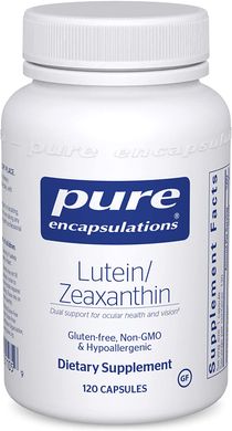 Pure Encapsulations, Лютеин/Зеаксантин (Lutein/Zeaxanthin), 120 капсул (PE-01105), фото