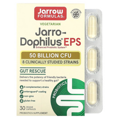 Jarrow Formulas, Jarro-Dophilus EPS, 50 млрд, 30 вегетарианских капсул Enteroguard (JRW-03071), фото