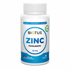 Biotus, Цинк піколінат, Zinc Picolinate, 22 мг, 100 капсул (BIO-530487), фото