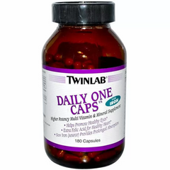 Мультивітаміни з залізом, Daily One Caps, Twinlab, 180 капсул (TWL-00285), фото