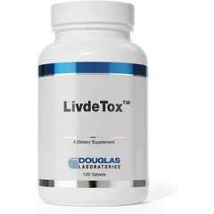 Підтримка печінки, ліпотропні живильні речовини + трави, Livdetox, Douglas Laboratories, 120 таблеток (DOU-76001), фото