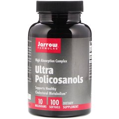 Поликозанол (Policosanol), Jarrow Formulas, 10 мг, 100 капсул, (JRW-20018), фото