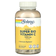 Solaray, Super Bio Vitamin C, витамин C медленного высвобождения, 250 вегетарианских капсул (SOR-04461), фото
