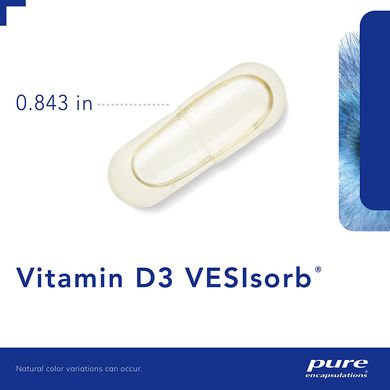 Витамин D3 VESIsorb, Vitamin D3 VESIsorb, Pure Encapsulations, 60 капсул (PE-01396), фото