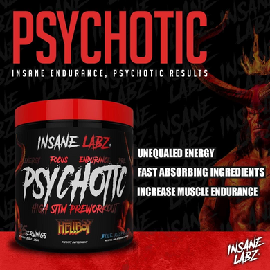Insane Labz, Psychotic Hellboy, 35 порцій, Fruit Punch, 247 г (INL-22883), фото