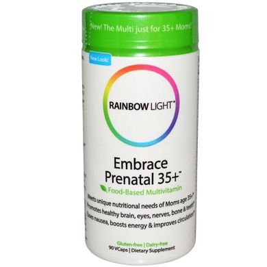 Мультивитамины для беременных 35+, Rainbow Light, 90 кап., (RLT-20282), фото