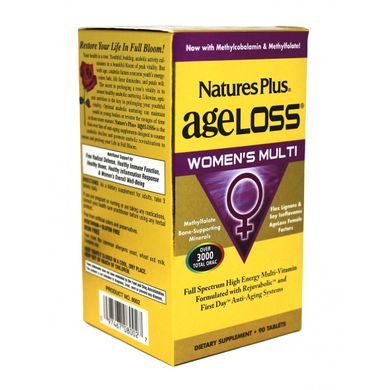 Мультивитамины для женщин, AgeLoss, Natures Plus, 90 таблеток (NAP-08002), фото