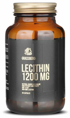 Лецитин, Lecithin, Grassberg, 1200 мг, 60 капсул (GSB-091696), фото