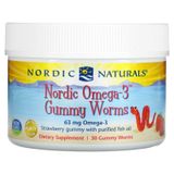 Nordic Naturals NOR-30150 Nordic Naturals, Nordic Omega-3 со вкусом клубники, 63 мг, 30 жевательных червячков (NOR-30150)