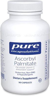 Аскорбилпальмитат, Ascorbyl Palmitate, Pure Encapsulations, 90 капсул (PE-00023), фото