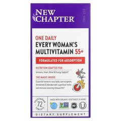 New Chapter, мультивитамины для женщин от 55 лет, один раз в день, 72 вегетарианские таблетки (NCR-90125), фото