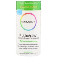 Rainbow Light, ProbioActive, формула на основе продуктов питания, 90 капсул быстрого высвобождения (RLT-35142), фото