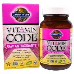 Сырые Витамины, Антиоксиданты, Vitamin Code, Garden of Life, 30 капсул (GOL-11378), фото