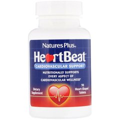 Nature's Plus, HeartBeat, поддержка сердечно-сосудистой системы, 90 таблеток в форме сердца (NAP-47421), фото