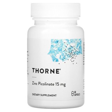 Thorne Research, пиколинат цинка, 15 мг, 60 капсул (THR-21002), фото