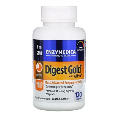 Enzymedica, Digest Gold с ATPro, добавка с пищеварительными ферментами, 120 капсул (ENZ-20212), фото