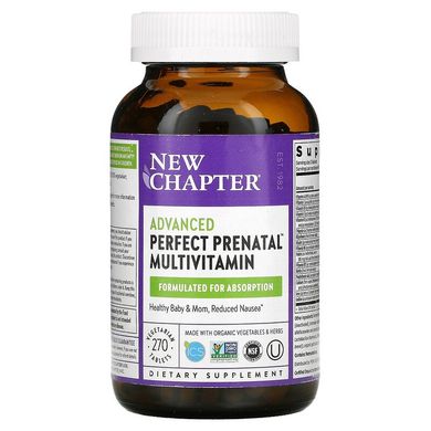 New Chapter, Perfect Prenatal, мультивитаминный комплекс для беременных, 270 вегетарианских таблеток (NCR-00318), фото