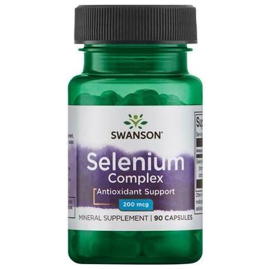 Селен, Ultra Selenium Complex, Swanson, 200 мкг, 90 капсул (SWV-02067), фото