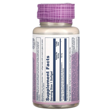 Solaray, Saw Palmetto, екстракт ягід сереної, 160 мг, 60 гелевих капсул (SOR-03782), фото