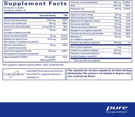 Мультивітаміни / мінерали, Nutrient 950, Pure Encapsulations, 90 капсул (PE-00201), фото