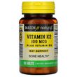 Mason Natural, витамины К2 и D3, 100 мкг/25 мкг (1000 МЕ), 100 таблеток (MAV-16261)
