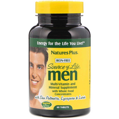 Мультивитамины для мужчин, Source of Life, Natures Plus, 60 таблеток (NAP-03093), фото