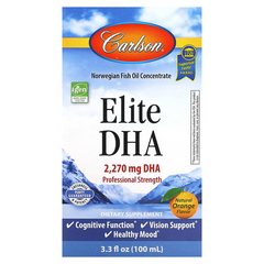 Carlson Labs, Elite DHA натуральний апельсиновий смак, 2270 мг, 100 мл (CAR-16010), фото